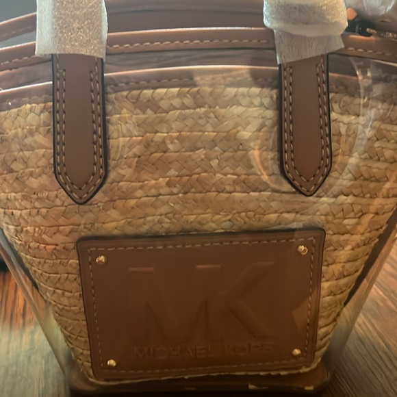MICHAEL Michael Kors Handbags - COPY - Michael Kors straw tote still in wrappings too small for me